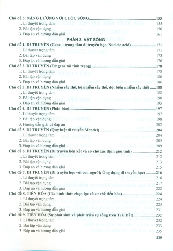 BÀI TẬP PHÁT TRIỂN NĂNG LỰC MÔN KHOA HỌC TỰ NHIÊN LỚP 9 (Theo chương trình GDPT 2018)